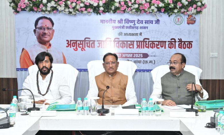 अनुसूचित जाति विकास प्राधिकरण मद से स्वीकृत कार्यों को गंभीरता से लेकर पूरी गुणवत्ता के साथ समय सीमा में पूर्ण कराएं कलेक्टर्स : मुख्यमंत्री साय अनुसूचित जाति विकास प्राधिकरण मद से स्वीकृत कार्यों को गंभीरता से लेकर पूरी गुणवत्ता के साथ समय सीमा में पूर्ण कराएं कलेक्टर्स : मुख्यमंत्री साय