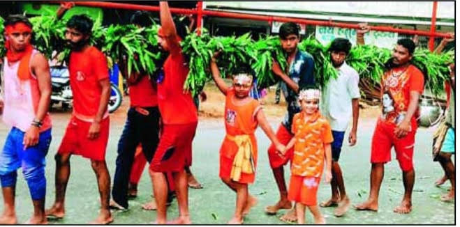 नगर में 31 फिट की विशाल कॉवर यात्रा ,शिवजी की मनोरम झांकी  निकलेगी, बगइजोर नाला से जल लेकर करेंगे जलाभिषेक