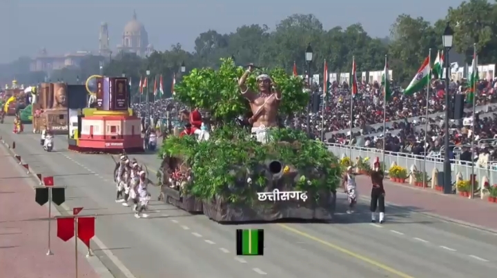 कर्तव्य पथ पर गूंजा छत्तीसगढ़ के जनजातीय शौर्य का इतिहास: देश के पहले जनजातीय डिजिटल संग्रहालय की भव्य झांकी बनी आकर्षण का केंद्र….. कर्तव्य पथ पर गूंजा छत्तीसगढ़ के जनजातीय शौर्य का इतिहास: देश के पहले जनजातीय डिजिटल संग्रहालय की भव्य झांकी बनी आकर्षण का केंद्र…..