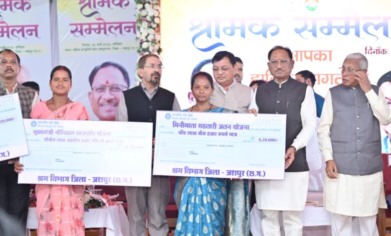 1 मई अंतर्राष्ट्रीय श्रमिक दिवस पर विशेष : हर हाथ को काम, हर श्रमिक को सम्मान: विष्णु देव सरकार की प्रतिबद्धता…. 1 मई अंतर्राष्ट्रीय श्रमिक दिवस पर विशेष : हर हाथ को काम, हर श्रमिक को सम्मान: विष्णु देव सरकार की प्रतिबद्धता….
