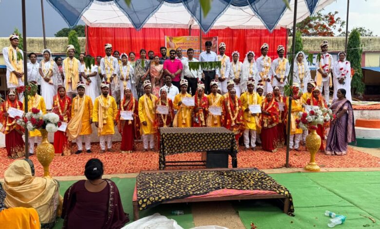 मुख्यमंत्री कन्या विवाह योजना के तहत जशपुर जिले में 65 जोड़े वैवाहिक बंधन में बंधे…..