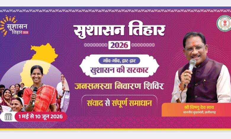 सुशासन तिहार 2026 अंतर्गत 05 मई को खूंटीटोली में लगेगी शिविर, ग्रामीणों की समस्याओं का होगा त्वरित समाधान, शिविर में 13 गांवों के ग्रामीण होंगे शामिल…..