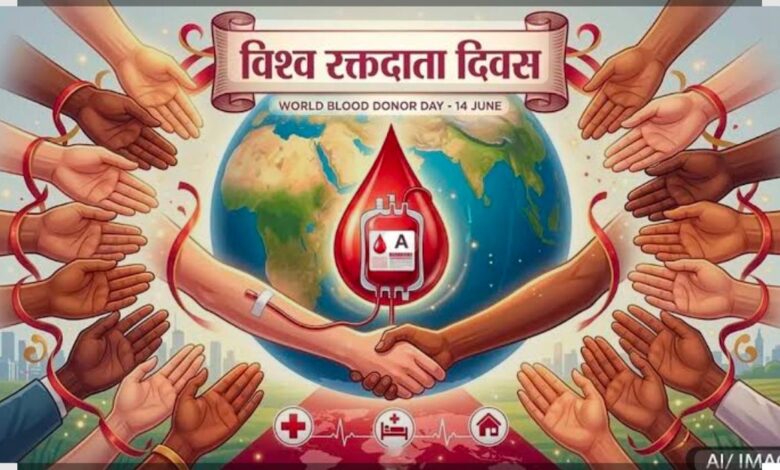 विश्व रक्तदाता दिवस 2026: बेमेतरा में 14 जून को विशाल रक्तदान शिविर, “Give Blood, Give Hope” थीम पर होगा आयोजन* विश्व रक्तदाता दिवस 2026: बेमेतरा में 14 जून को विशाल रक्तदान शिविर, “Give Blood, Give Hope” थीम पर होगा आयोजन*