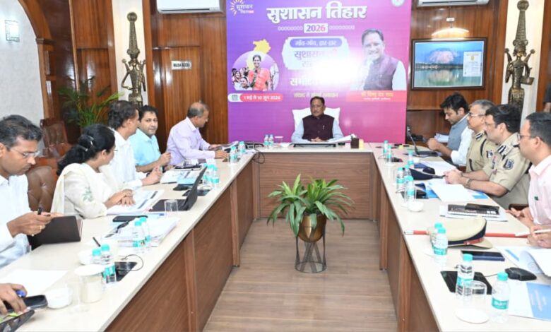 सकारात्मक सोच, जवाबदेही और संवेदनशील प्रशासन से अंतिम व्यक्ति तक पहुंचे शासन की योजनाओं का लाभ : मुख्यमंत्री विष्णु देव साय…… सकारात्मक सोच, जवाबदेही और संवेदनशील प्रशासन से अंतिम व्यक्ति तक पहुंचे शासन की योजनाओं का लाभ : मुख्यमंत्री विष्णु देव साय……